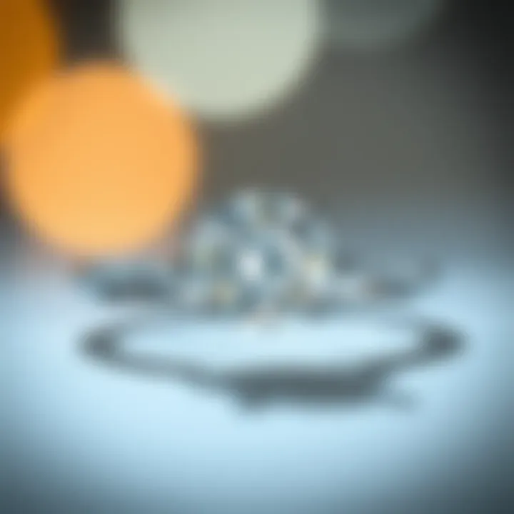 Elegant tension set engagement ring showcasing a brilliant diamond