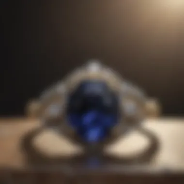 Stunning Sapphire Engagement Ring Beautiful sapphire engagement ring showcasing brilliant color