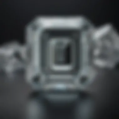 Comparison of various clarity grades in emerald cut diamonds