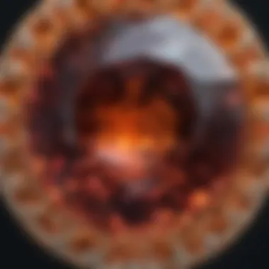 Close-up of a high-quality gemstone showcasing its clarity.