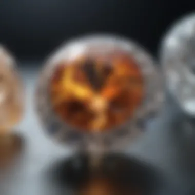 Color grading scale for diamonds