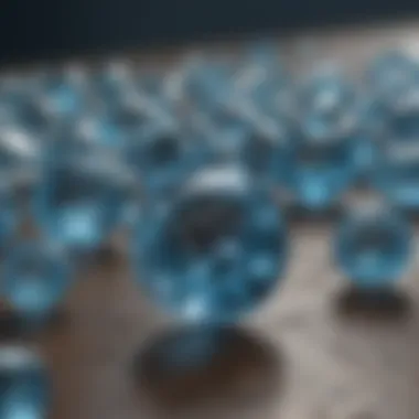 Sourcing Blue Topaz: From Earth to Elegance Natural blue topaz stones in their raw state emphasizing sourcing