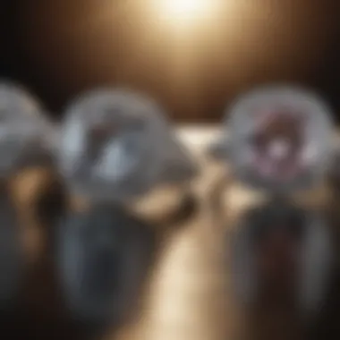 Where Dreams Become Reality A luxury shop setting showcasing a variety of engagement rings