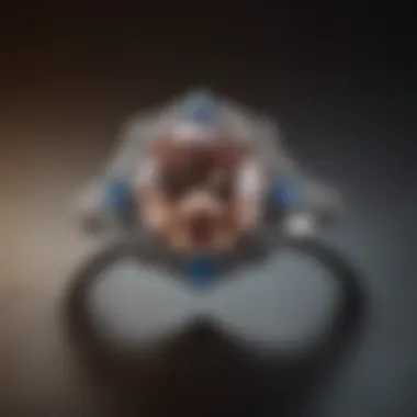 The Radiance of Commitment Close-up of a sparkling engagement ring on a velvet surface