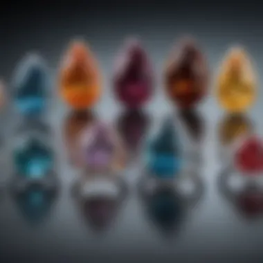 Comparison of various gemstone options for pear shaped rings