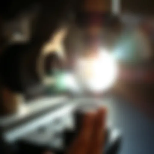 Understanding Light Refraction in Refractometry Close-up view of a refractometer demonstrating light refraction