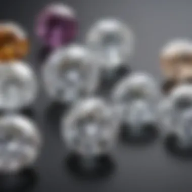 A comparison chart displaying the carat weight of 6x8 moissanite alongside other popular gemstones.