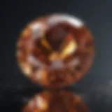 Illustration of diamond color grading scale