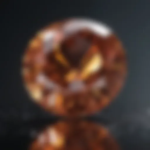 Illustration of diamond color grading scale