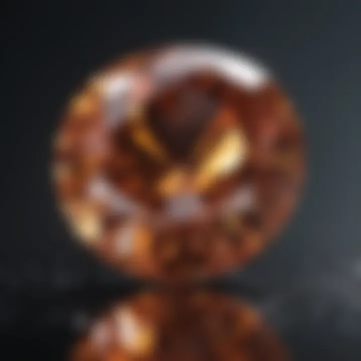 Illustration of diamond color grading scale