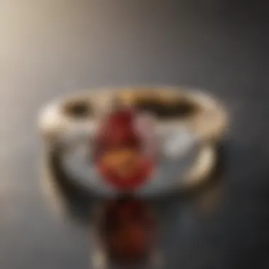 An exquisite six prong oval solitaire ring showcasing its brilliance.