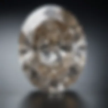 Unique Shape of the Oval Diamond A stunning oval diamond in a six prong setting, highlighting its unique shape.