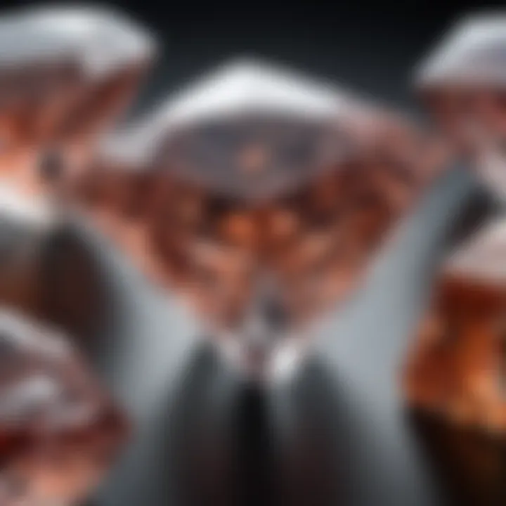 An illustration detailing the gemological properties of square diamonds
