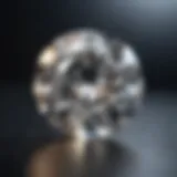 The brilliance of a one carat diamond under light