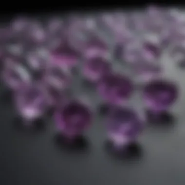 Amethyst Quality Grades A comparison chart of amethyst quality grades, showcasing clarity, cut, and color variations