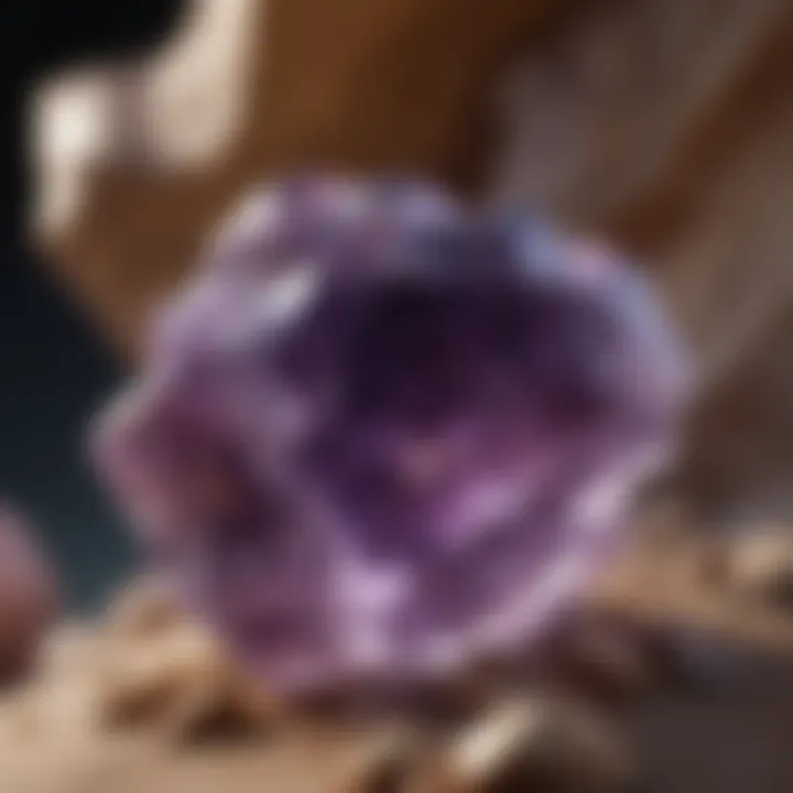 An infographic illustrating the geological formation of amethyst and its various sources around the world