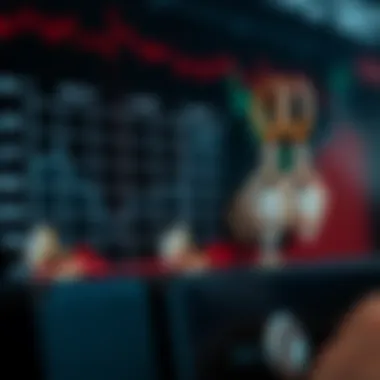 Market trends represented through a chart with diamond price fluctuations