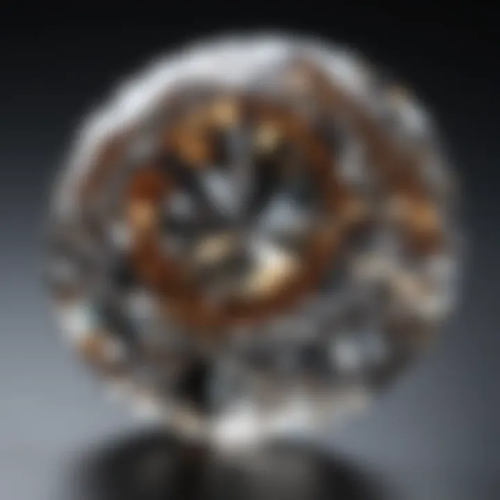 Visual representation of clarity levels in diamonds