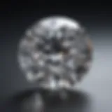 Close-up view of moissanite showcasing its brilliance