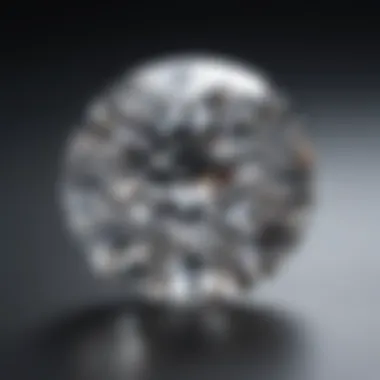 Moissanite Brilliance Close-up view of moissanite showcasing its brilliance