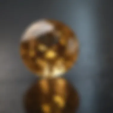 A gemstone certification document ensuring the authenticity of a yellow sapphire.