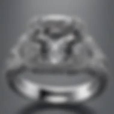 Unique characteristics of lab-made white sapphire ring