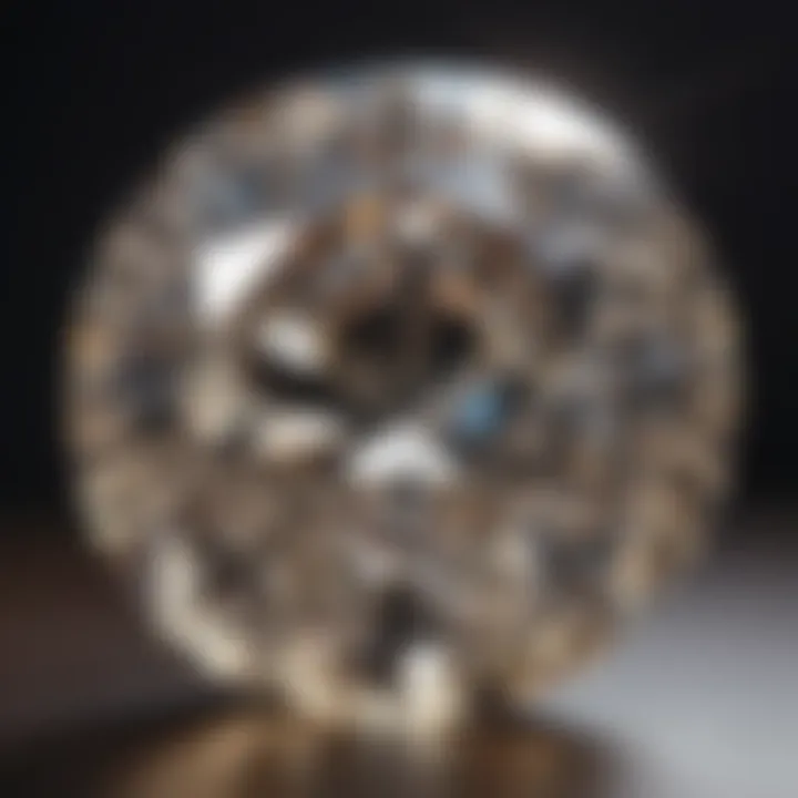 Ethereal Radiance of a 5 Carat Round Brilliant Diamond