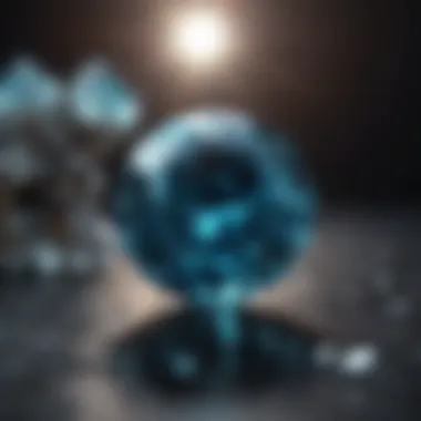 Mystical Blue Diamond Analysis Rare Blue Diamond Under Microscope
