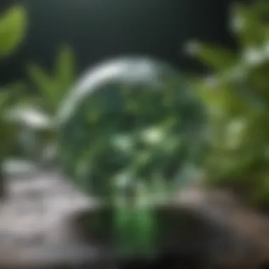 Enchanting Green Diamond in Nature Rare Green Diamond in Natural Setting
