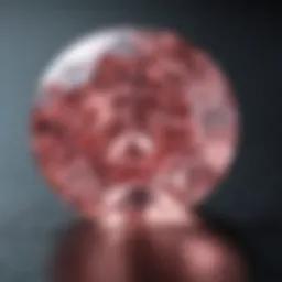 Rare Pink Diamond Sparkling in the Light