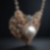 Elegant Pearl Necklace with Intricate Design