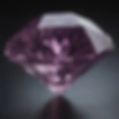 Enigmatic Purple Diamond Elegance