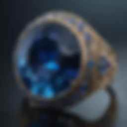 Sapphire Blue Gemstone in Moonlight