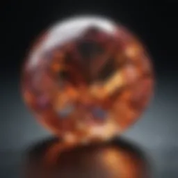Sparkling gemstone in ethereal light
