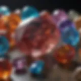 Glistening Gemstones in Natural Setting