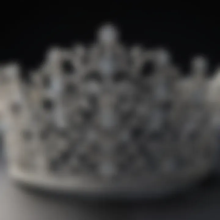 Enchanting Victorian Diamond Tiara with Ornate Floral Motifs
