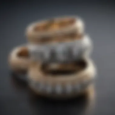 Variety of wedding bands displayed