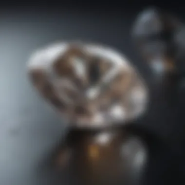 Direct Sale of Lab-Grown Diamonds Individual presenting a lab-grown diamond for direct sale