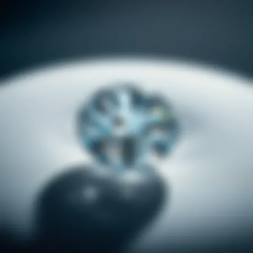 Glistening Canadian Diamond Glistening Canadian diamond on a velvet surface