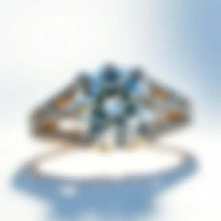 A close-up of a sparkling Canadian diamond ring