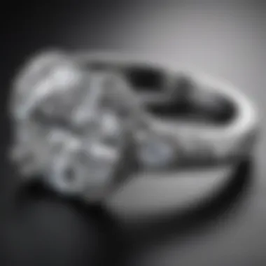 White Gold Whispers Dazzling white gold diamond engagement ring