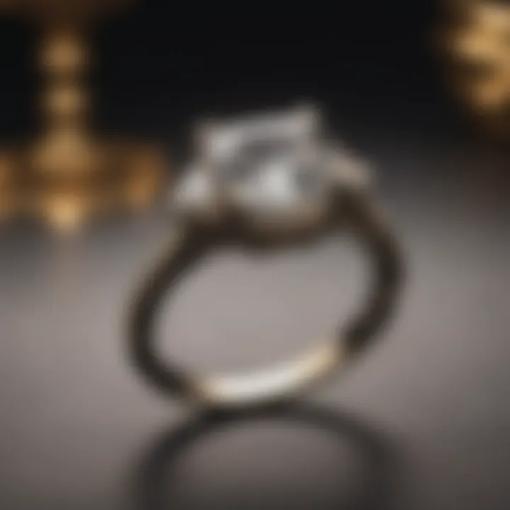 Luxurious Winston engagement ring showcasing a brilliant solitaire diamond