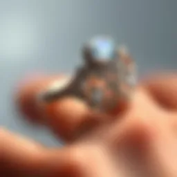 An exquisite proposal ring showcasing intricate craftsmanship and design