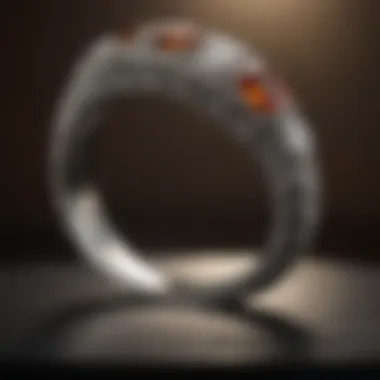 Cultural Elegance Symbolic representation of cultural influences on work wedding rings