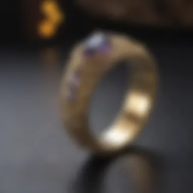 Contemporary Craftsmanship Innovative design concept of a modern work wedding ring