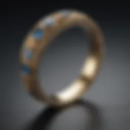 Artistic depiction of a traditional work wedding ring