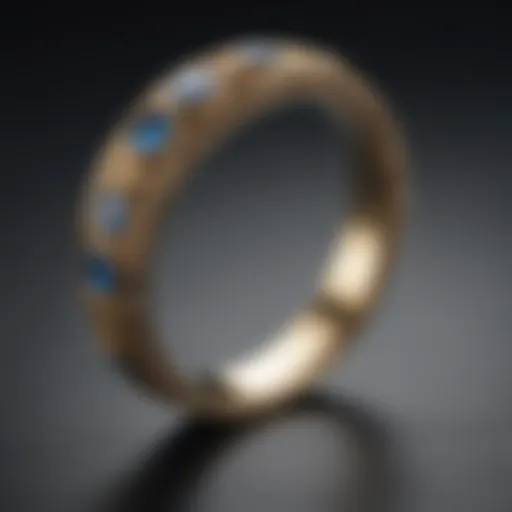 Artistic depiction of a traditional work wedding ring