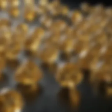 Collection of Yellow Diamonds Collection of yellow diamonds in various shapes